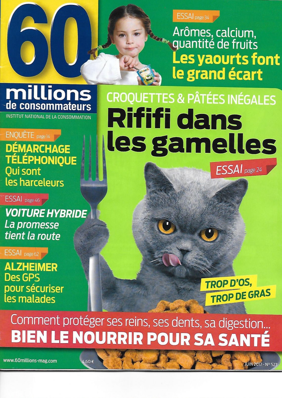 60 Millions de consommateurs compare les aliments pour chat – Clinique  vétérinaire des Passages – UNIVET